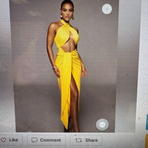 Jlux label Yellow Sahara dress